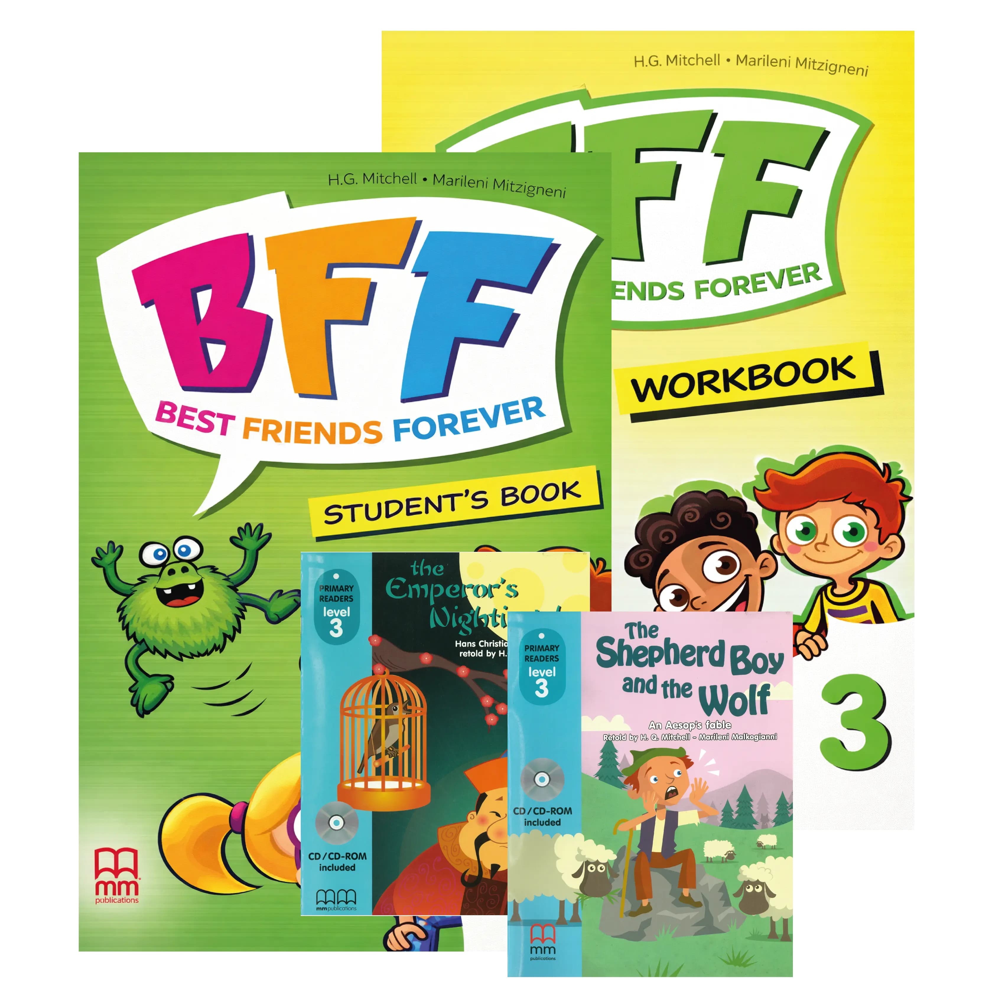 Pack BFF3 Student´s book + BFF3 Workbook + The emperor´s nightingale + The shepherd boy and the wolf